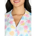 thumbnail image 2 of Women’s Valentine’s Day Print Shorty Notch Collar Pajama Set from Way to Celebrate, 2-Piece, Sizes XS-3X, 2 of 4