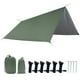 thumbnail image 1 of Toldo de vela de 10 x 10 pies, resistente al agua, resistente a los rayos UV, resistente a los rayos UV, para arena, con clavijas, bolsa de almacenamiento de cuerda para patio al aire li Eccomum  Toldo de vela, 1 of 7