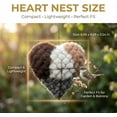 thumbnail image 5 of Handmade Fiber Bird Nesting Heart,Bird Nesting Heart Outdoor Yard Art (1PCS), 5 of 7