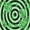 thumbnail image 1 of Ahgly Company Machine Washable Indoor Square Transitional Deep Emerald Green Area Rugs, 6' Square, 1 of 7
