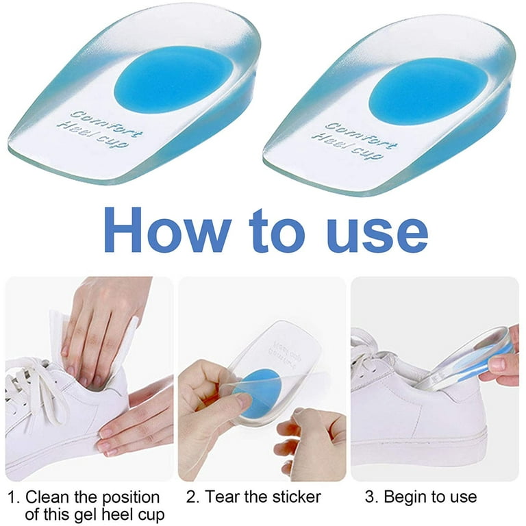 Silicone gel sale comfort heel cups