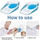 thumbnail image 5 of Taloneras de gel, taloneras de silicona, diseño ergonómico en forma de U, para fascitis plantar, espolones óseos y dolor del tendón de Aquiles, suela de absorción de impactos Sincero  Hogar, 5 of 7