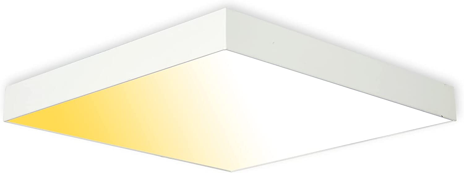 LED Ceiling Light Dimmable 12 Inch Square Flush Mount Fixture, 24W 3
