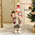 thumbnail image 3 of Adornos navideños grandes de Papá Noel de 60 cm para el hogar, feliz año nuevo 2023, ropa de tela tejida, decoración de ventanas para muñecas, 3 of 5