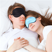 4Pcs Silk Sleep Eye Mask, Blackout Eye Mask for Sleeping With Adjustable Strap, Comfortable Soft Night Blindfold for Women Men Kids