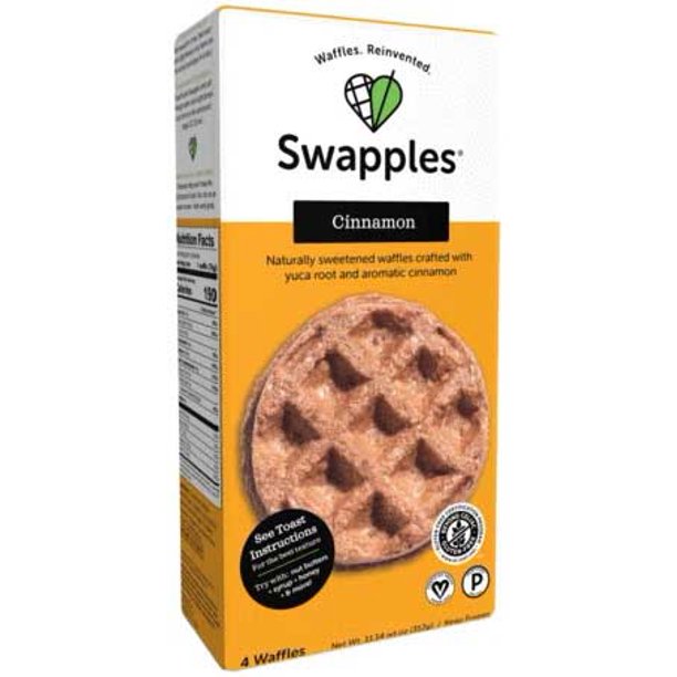 Swapples Cinnamon Waffles, 11.14 Ounce 6 per case.