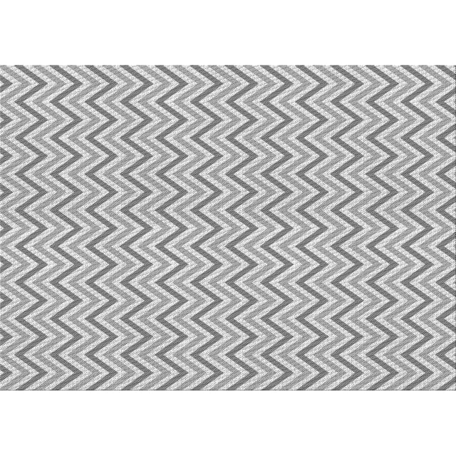 Ahgly Tapis Rectangulaire Lavable en Machine Intérieur Transitionnel Gris, 8 Pieds x 10 Pieds