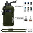 thumbnail image 4 of GEDUX 64oz Water Bottle with Straw & Spout Lid, Protective Sleeve, Handle, Half Gallon Motivational Water Jug, Leakproof BPA-Free Gym Water Bottle with Time Marker, 4 of 7