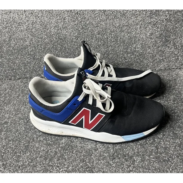 New Balance 247 Mens US 8 Black Blue Running Shoes Cross Trainers Sneakers