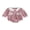 Pink 1, variant on Loicainy Infant Baby Girls Bodysuit 3 6 12 18 Months Long Sleeve Henley Neck Floral Romper Casual Clothes