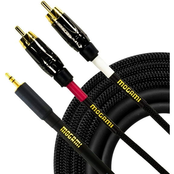 Mogami GOLD 3.5-2RCA-10 Stereo Audio Y-Adapter Cable