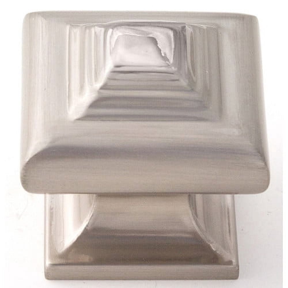 Geometric 1.25" Square Knob, Bronze