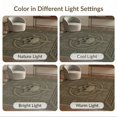 thumbnail image 7 of ODIKA 9'x12' Washable Area Rug Brown Earthy Skull Motif Design Intricate Geometric and Symbolic for Master Suite, California King, Under Bed, Non-Shedding, Easy Care, 7 of 7