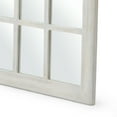 thumbnail image 6 of GDF Studio Remington Traditional Handmade Arched Windowpane Mirror, White Wash, 6 of 8