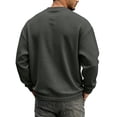 thumbnail image 6 of Hearthz S-5XL Ghost Pumpkin Spider Web Graphic Men's Sweatshirts Waffle Knit Long Sleeve T Shirt Men Halloween Fall Pullover Men, 6 of 6