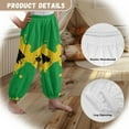 thumbnail image 6 of DISNIMO Jamaican Flag Harem Bloomers for Boys Harem Pants Kids Bloomer Harem Pants Boys Bloomers Trousers 3-7 Years Old Beach Pants for Boys Bloomer Trousers for Kids Fall Long Jogger Pants Boy, 6 of 7