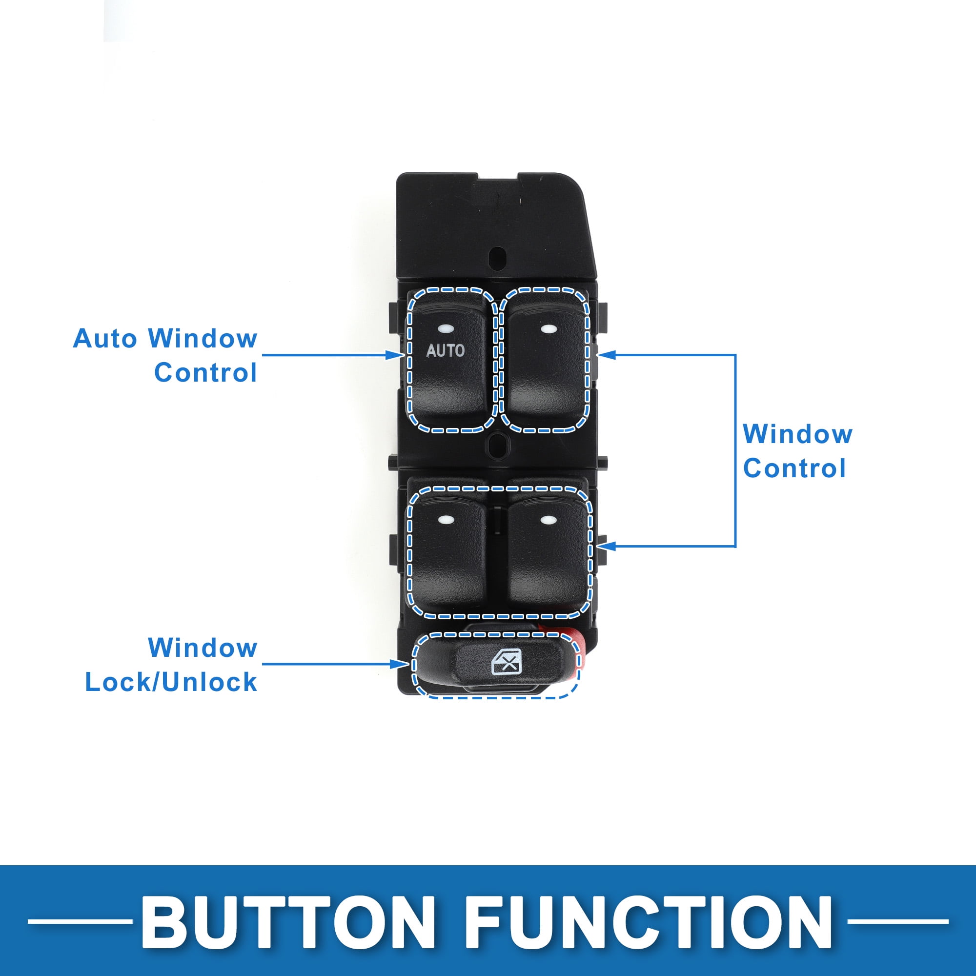 Unique Bargains Power Window Switch Window Control Switch for Buick Lacrosse 2005-2008