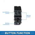 thumbnail image 3 of Interruptor de ventana eléctrica delantero izquierdo Unique Bargains para Pontiac G6 2005-2009, 3 of 7