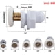thumbnail image 2 of 4 rodillos para puerta de ducha, polea de varilla de cobre, reemplazo de rodillos para puerta de vidrio de ducha ultra silenciosos, para la puerta corrediza de vidrio del baño (27 mm), 2 of 5