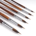 thumbnail image 2 of Pinceles para acuarela Fuumuui Professional, 6 unidades, con Kolinsky Sable, 2 of 7