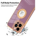 thumbnail image 3 of for iPhone 13 Pro Case with Camera Lens Protector, Logo View for Women Girls, Soft Slim Phone Cases for iPhone 13 Pro Clear Ultra-Thin Back Cover (Purple), 3 of 10