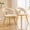 Beige, variant on MIKIBAMA Modern Velvet Dining Chairs Puffy Bubble Ball Chain Accent Chairs with Gold Legs for Kitchen and Dining Room Set of 2,Yellow