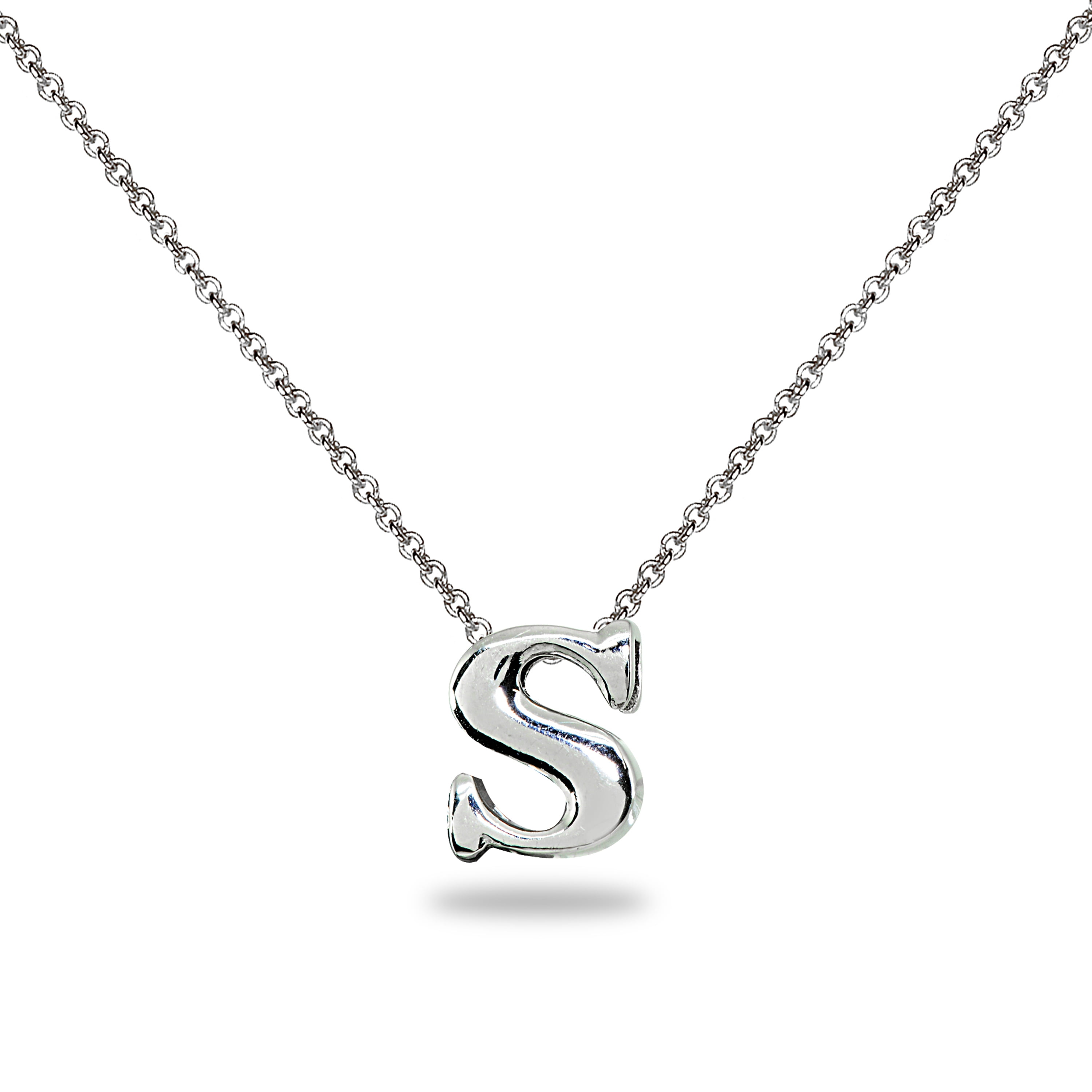 S Letter Initial Alphabet 925 Silver 
