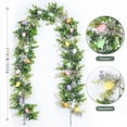 thumbnail image 3 of 6 FT Artificial Easter Garland with Eggs and Carrots, Spring Vine Flower Easter Garland Decor for Home Indoor Outdoor Party, Multi Colored Hanging Wall Decor for Mantle Kitchen Fireplace Tree, 3 of 6