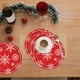 thumbnail image 5 of Platos de papel navideños con copos de nieve (25 unidades) | Vajilla navideña desechable multicolor | Platos de fiesta invernales de 23 cm con diseño de copos de nieve y árbol de Navidad | Ideales, 5 of 6