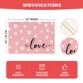 thumbnail image 7 of Sm:)e Pink Love Heart Valentine Placemats Set of 4, 12x18 Inch, 7 of 7