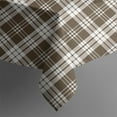 thumbnail image 5 of Brown and White Checkerboard Checkered Pattern Square Tablecloth,Waterproof Square Table Cover,Wipeable Spillproof Washable Table Cover for Home Kitchen Party Decor 42"X42"(107x107cm), 5 of 6