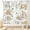 Fall-03, variant on Pumpkins Fall Curtains, Thanksgiving Autumn Harvest Watercolor Botanical Leaf Orange Fall Farmhouse Country Rural Decorative Window Drapery for Living Room Bedroom Kitchen Bathroom, 84"x84" Inch