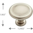 thumbnail image 4 of Franklin Brass 1-1/4" Round Ringed Knob in Satin Nickel, 25-Pack, 4 of 7