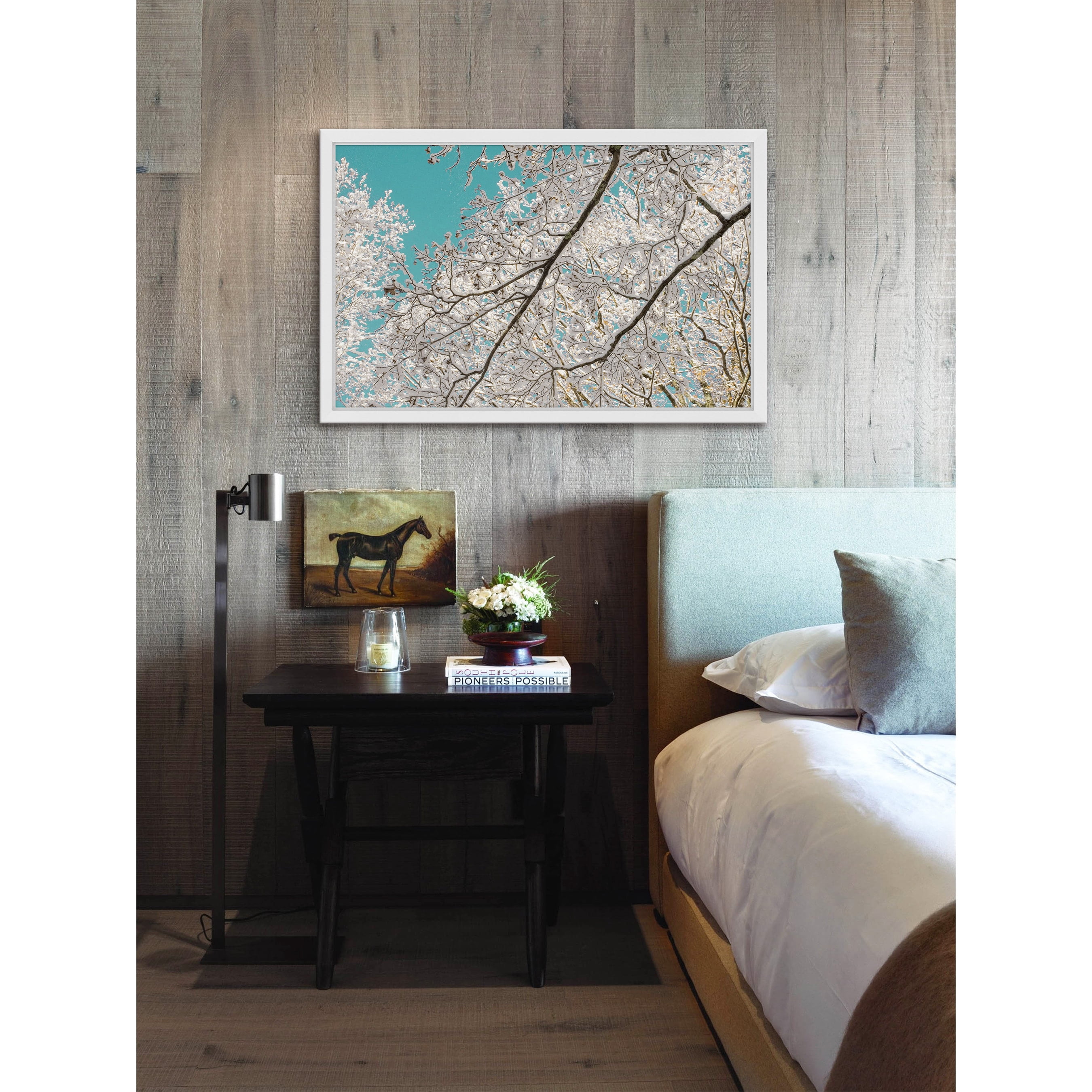 "Frosted Branches" Framed Painting Print