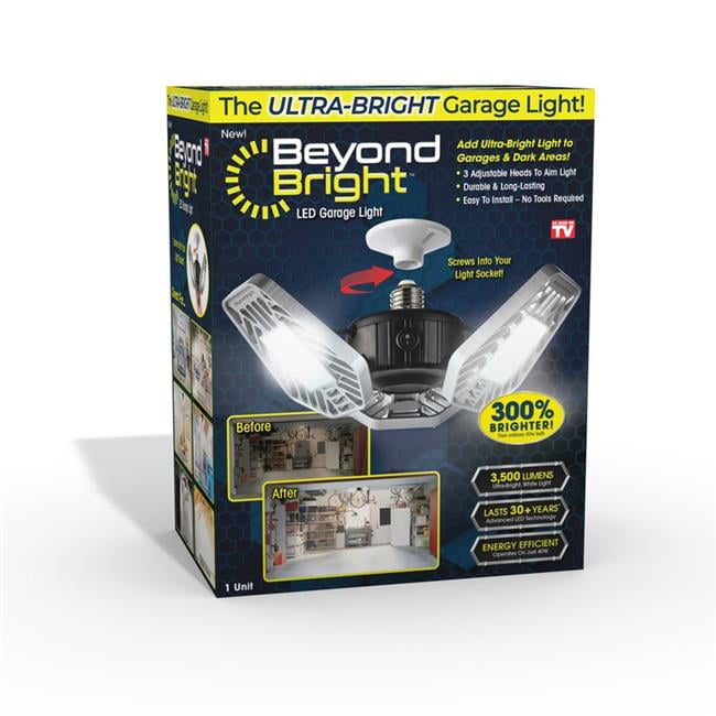 Beyond Bright 6009768 LED Garage Light Plastic Walm