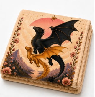 ROYAL PLUSH RASCHEL 50X60 THROW FOURTH WING - FAITHFUL FRIENDS