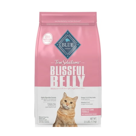 UPC: 0840243135226 | Blue Buffalo True Solutions Blissful Belly Digestive Care Chicken Dry Cat Food for Adult Cats Whole Grain 3.5 lb. Bag