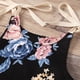 thumbnail image 4 of Body De Bebé Canastilla Onesies Para Niños Pequeños Verano Niñas Flores Correas Mono Sin Mangas Ropa Casual Negro Odeerbi LM103-4190, 4 of 9