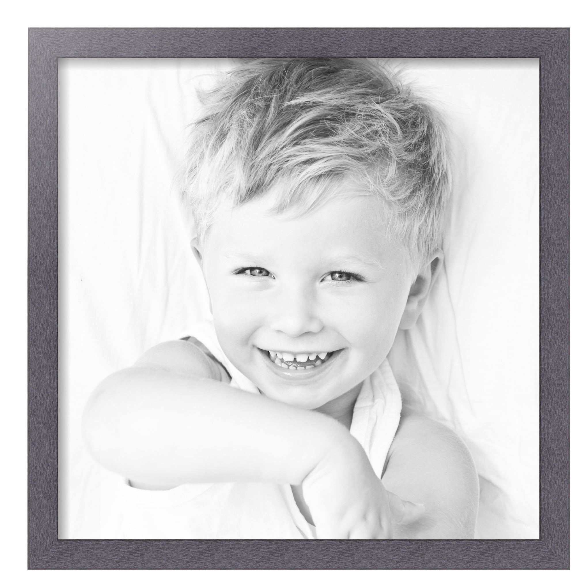 ArtToFrames 20" x 20" Tungsten Picture Frame, 20x20 inch Gray MDF Poster Frame (WOM-4640), 3 Pack