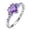 Silver, variant on Rings Shaped Rhinestone Ring Heart Ring Elegant Rhinestone Ring Women Fashion Full Zircon Rings for Women,Size7,Silver