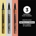 thumbnail image 2 of Sakura Pen-Touch Paint Markers - Permanent Marker Pen - Assorted Metallic Colors - Extra Fine Tip Size - 3 Pack, 2 of 8