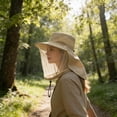 thumbnail image 5 of Mosquito Net Hat Sun Hat, Solar Powered Cooling Fans with Wide Brim for Fishing, Gardening, Hiking, Camping, 5 of 6