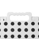 thumbnail image 4 of Taburete plegable Casafield de 33 cm con asa (juego de 2) - Blanco, reposapiés plegable para adultos, 4 of 7