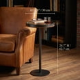 thumbnail image 4 of Round Drink Table,Small Pedestal Table,Small Round Side Table for Narrow Spaces,Martini Table for Living Room, Bedroom, Bathroom,Balcony, 4 of 9