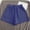 Blue, variant on OIUUAK Womens Comfy Cotton Shorts Wide Leg Gym Running Shorts Casual Walking Sports Athletic Shorts Ladies Shorts, relaxed fit shorts women, shorts for summer, summer shorts
