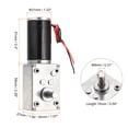 thumbnail image 2 of DC 12V 5 RPM Worm Geared Motor 8mm D Shape Shaft High Torque Gear Box, 2 of 5
