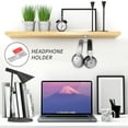 thumbnail image 2 of Universal Aluminum Earphone Holder Earphone Headset Hanger Earphone Desk Display Stand Shelf Hanger Support Brackets, 2 of 7