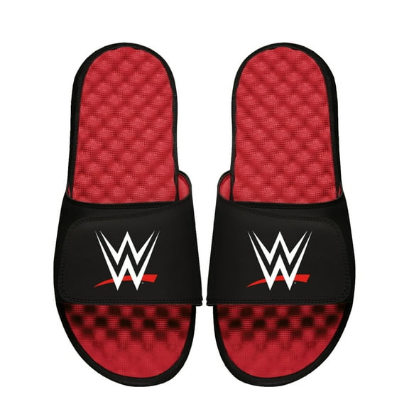 Unisex ISlide Black/Red WWE Logo Slide Sandals