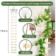 thumbnail image 2 of Wooden Ladder Plant Trellis for Climbing Plants – 6ft Extra Tall Indoor & Outdoor Wooden Trellis Garden Plant Support, Easy to Install for Vines, Ivy, Pothos, Monstera, Potted Plants, 2 of 4