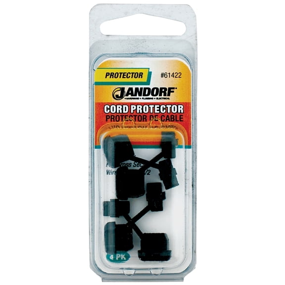Jandorf 61422 Flat Cable Cord Protector Nylon Black